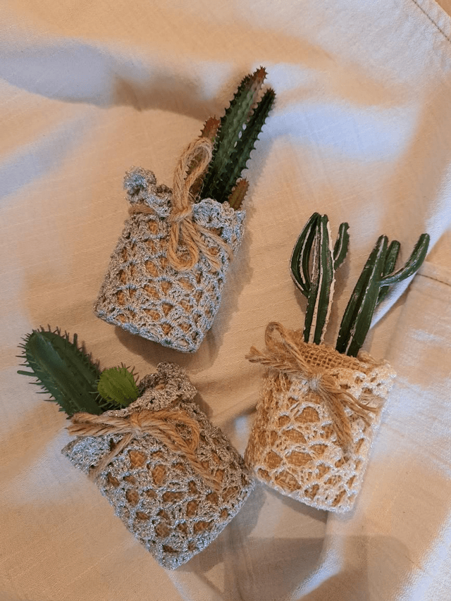 Décoration faux cactus